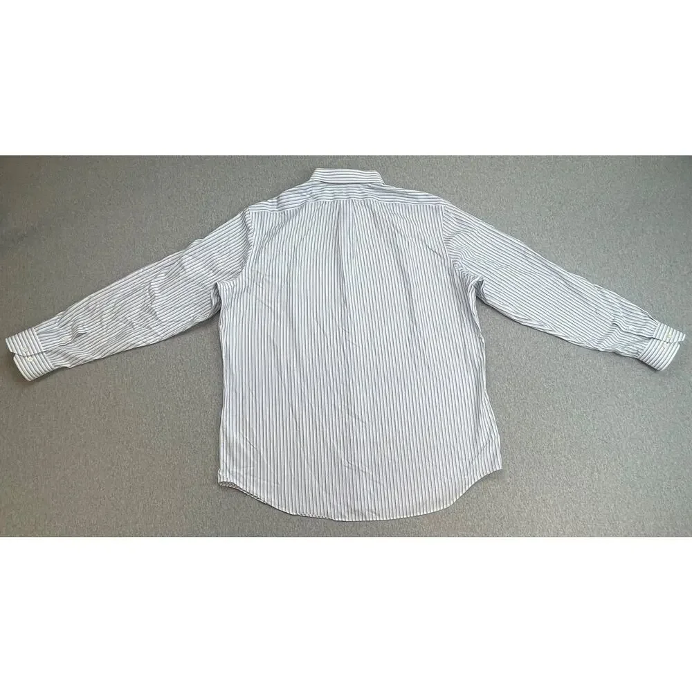 Banana Republic Shirt Mens XL Striped 100% Cotton Classic Fit Button Up